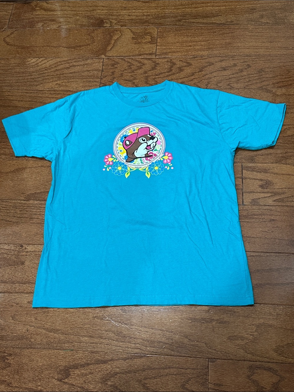 ***SOLD***Buc-ee’s Teal Graphic Tee Enjoy Every Moment